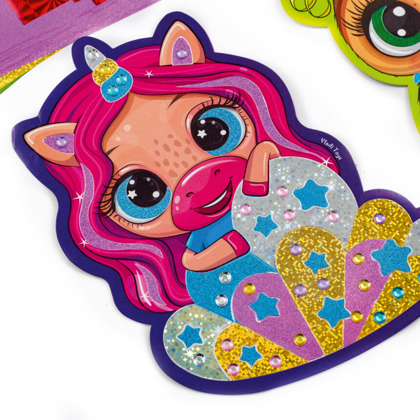 Набір для творчості  "Foil Art. Чарівні тваринки", укр., в кор. 21*21*5см, ТМ Vladi Toys, Україна