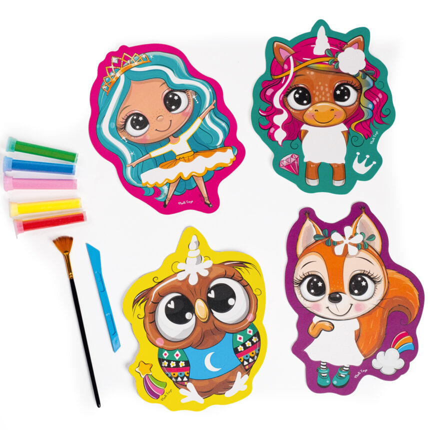 Набор для творчества "Sand Art. Веселі друзі", укр., ТМ Vladi Toys, Украина