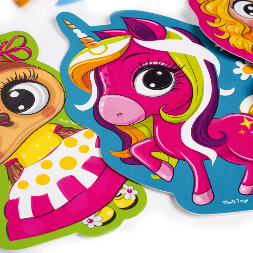 Набор для творчества "Glitter Art. Казкові принцеси", укр., ТМ Vladi Toys, Украина