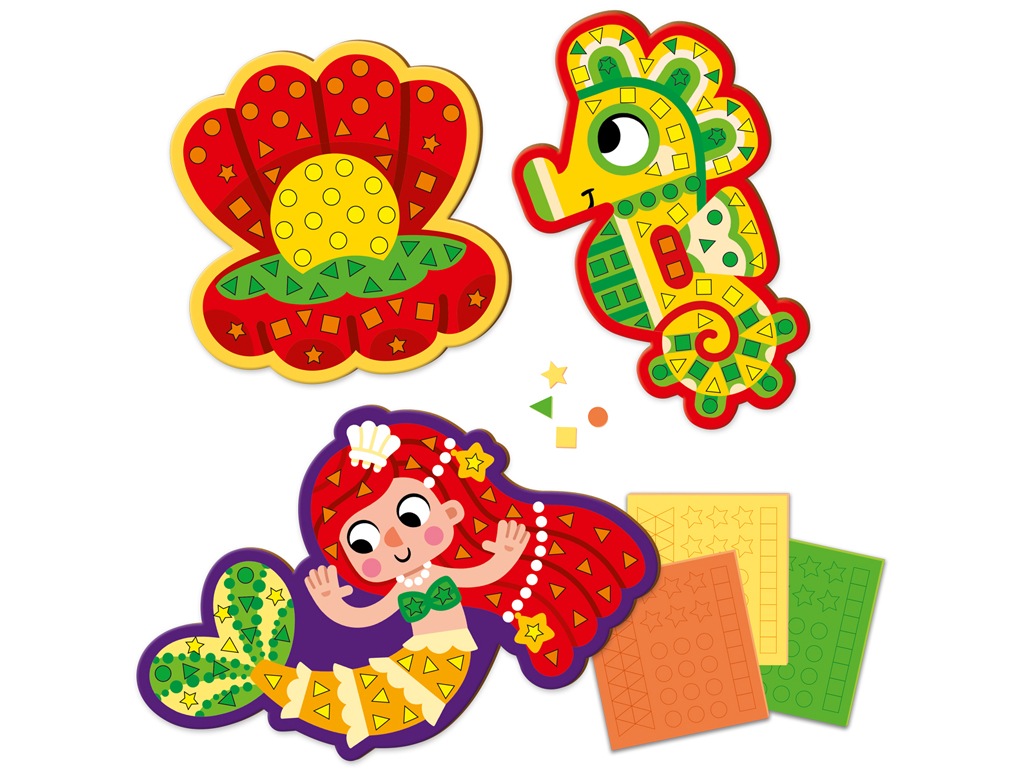 Мягкая мозаика "Русалонька", укр., пак. 23*21см, ТМ Vladi Toys, Украина