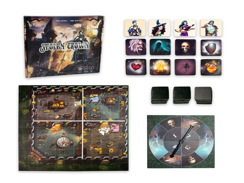 Настольная развлекательная игра "Stolen Crown", укр., в кор. 31*31*4см, ТМ Стратег, Украина