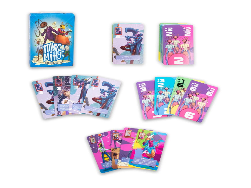 Настольная игра развлекательная "Плюс Мінус", укр., в кор. 19*12*4см, ТМ Стратег, Украина