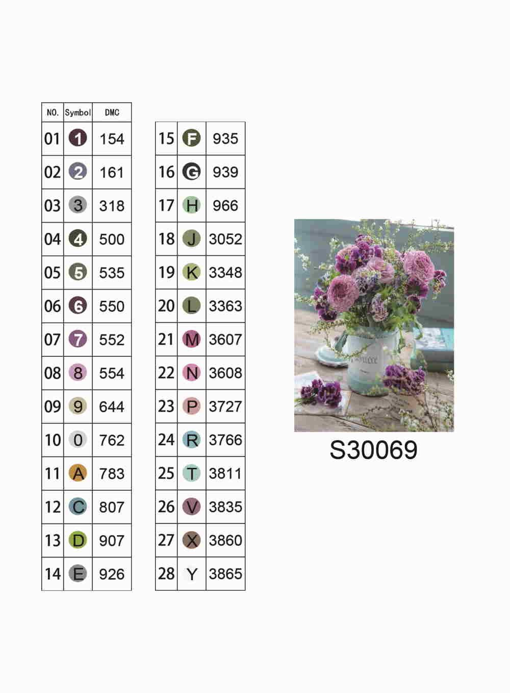 Алмазная мозаика "Букет цветов в светлой вазе", без подрамника, 30*40см, в кор. 39*8*3см, ТМ Dreamtoys