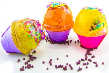 Слайм-антистресс 70 мл Ice Cream slime, банка 7*2,5*2,5см ТМ Lovin (28шт)