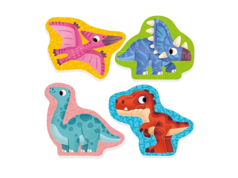 Бейби пазлы мягкие Малыш сможет "Динозавры" укр., ТМ Vladi Toys, Украина