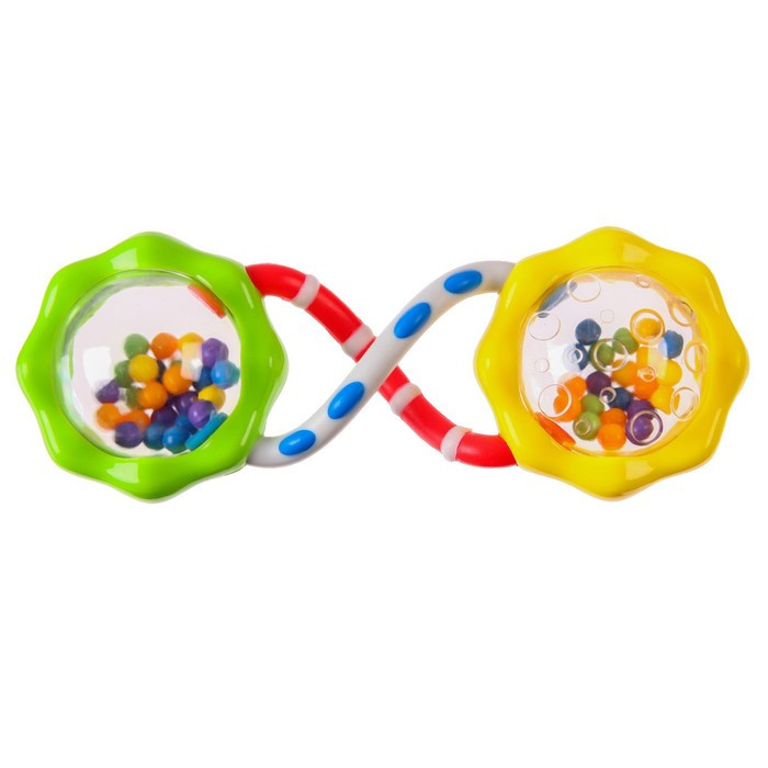 Погремушка Шар Фигурная гантель, планш. 18*12см, ТМ Bam Bam, Польша