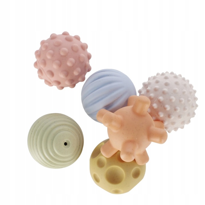 Набір куль сенсорних пастельних 6 шт