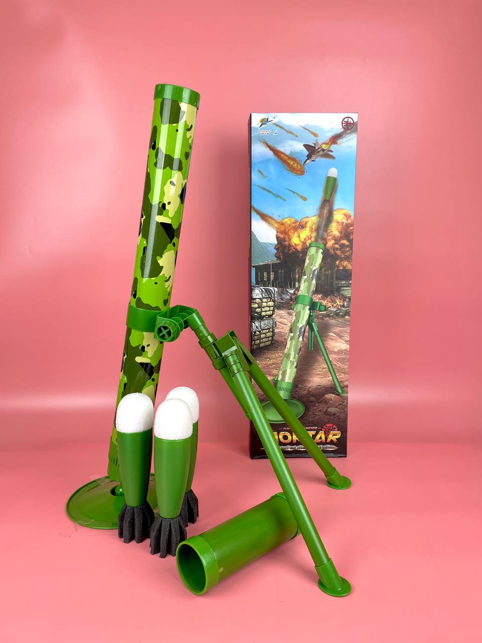 Міномет 3 снаряди, механічний принцип роботи, в кор 65*20*8см (24шт)