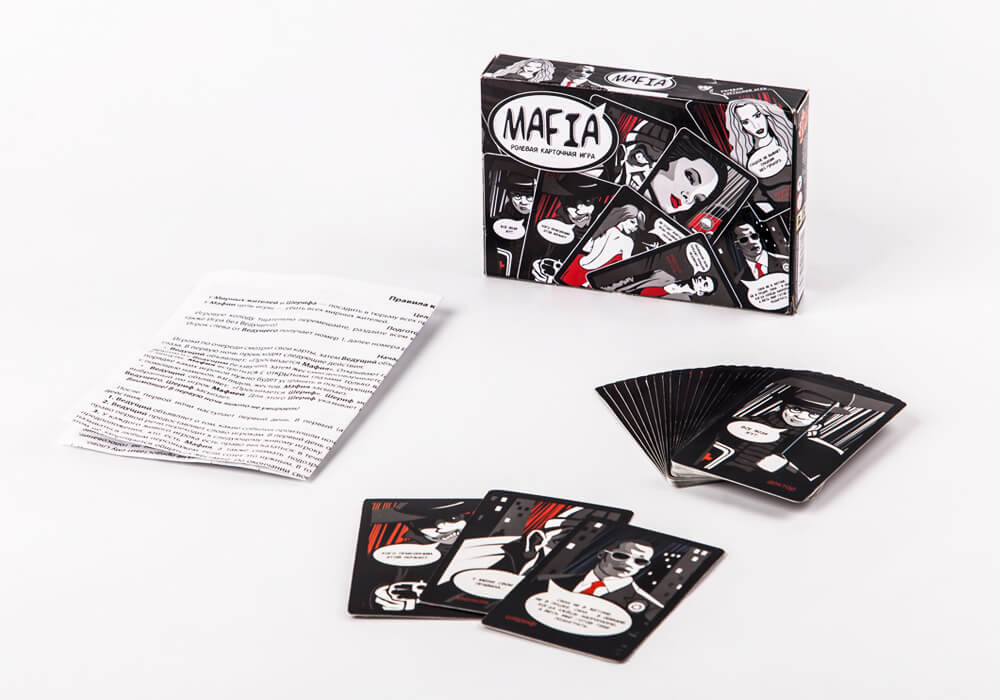Мини игра "Mafia" укр.-англ., в кор. 13*9*3см (14шт)