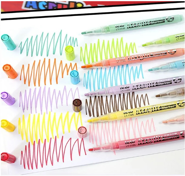 Маркери акрилові 24кол, в кор. 14*7*5см (72наб)