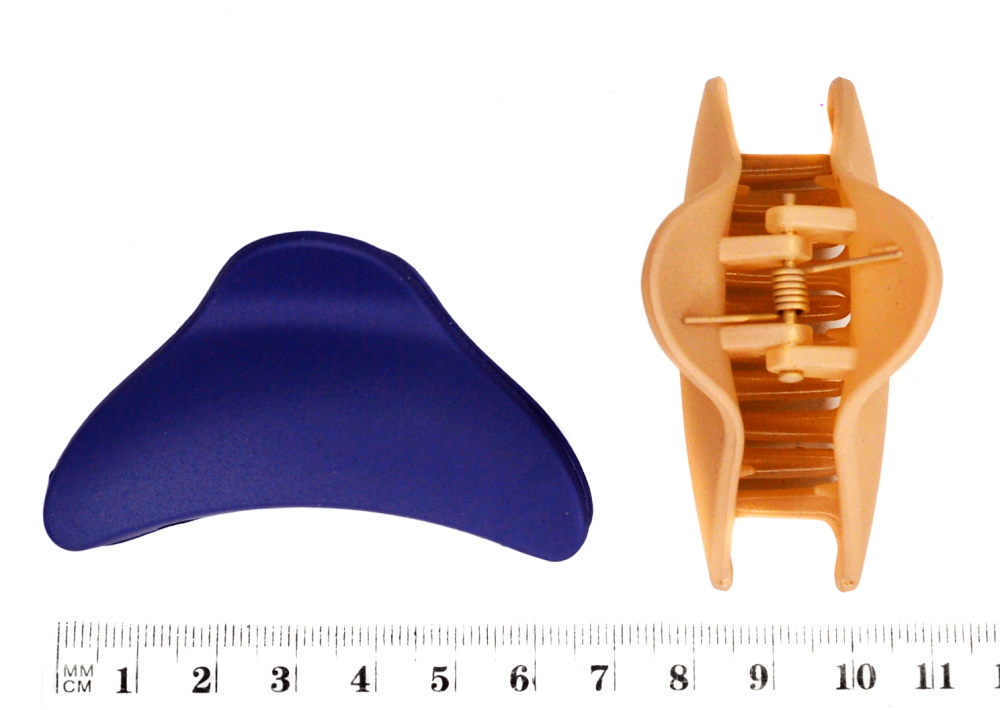 Краб для волосся матовий-16, пластиковий, 6,5см, ЦІНА ЗА УП. 6ШТ, в пак. 22*7см (12шт)