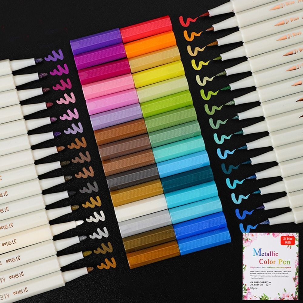 Фломастеры-кисточки 30 цветов (80наб)