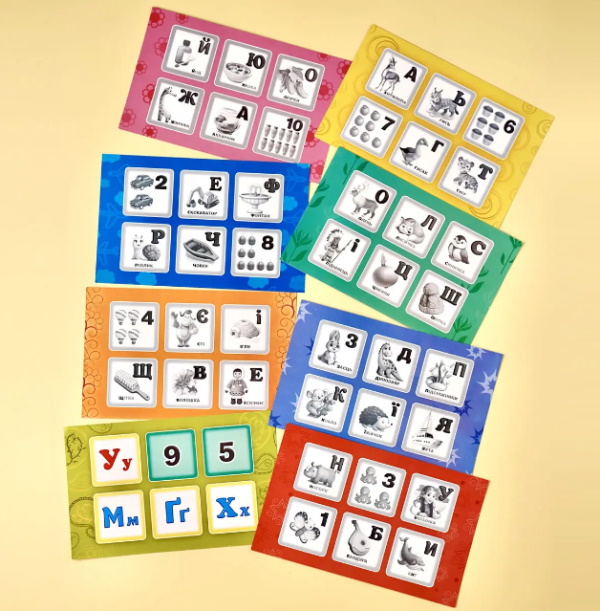 Лото "Абетка та цифри", кор.23*16*5см, ТМ UBumblebees, Украина