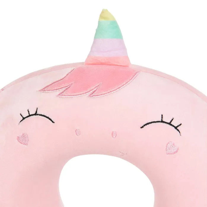 Подушка подголовник Пони-единорожка, из пены с эффектом памяти, съемный чехол, 28*30см, ТМ Dreamtoys