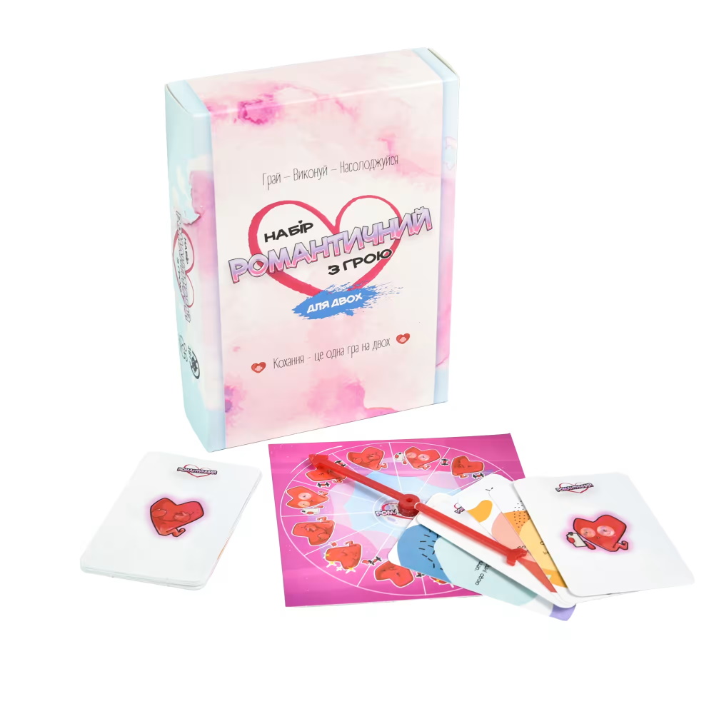 Настольная игра "Набор романтический с игрой", в кор. 18*6,5*18см, ТМ Стратег, Украина