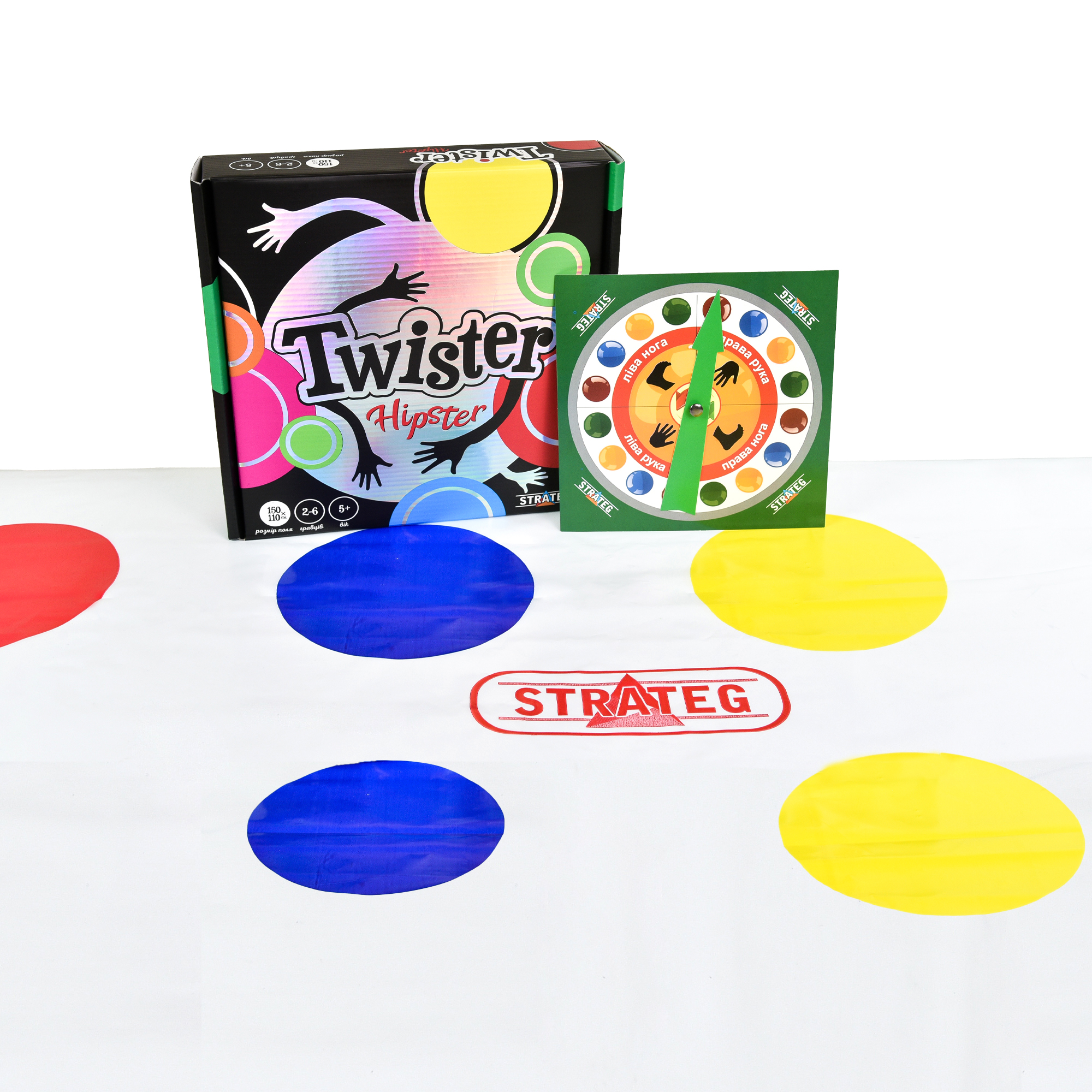 Розважальна гра "Twister-hipster", в кор. 24*25*5,5см, ТМ Стратег, Україна