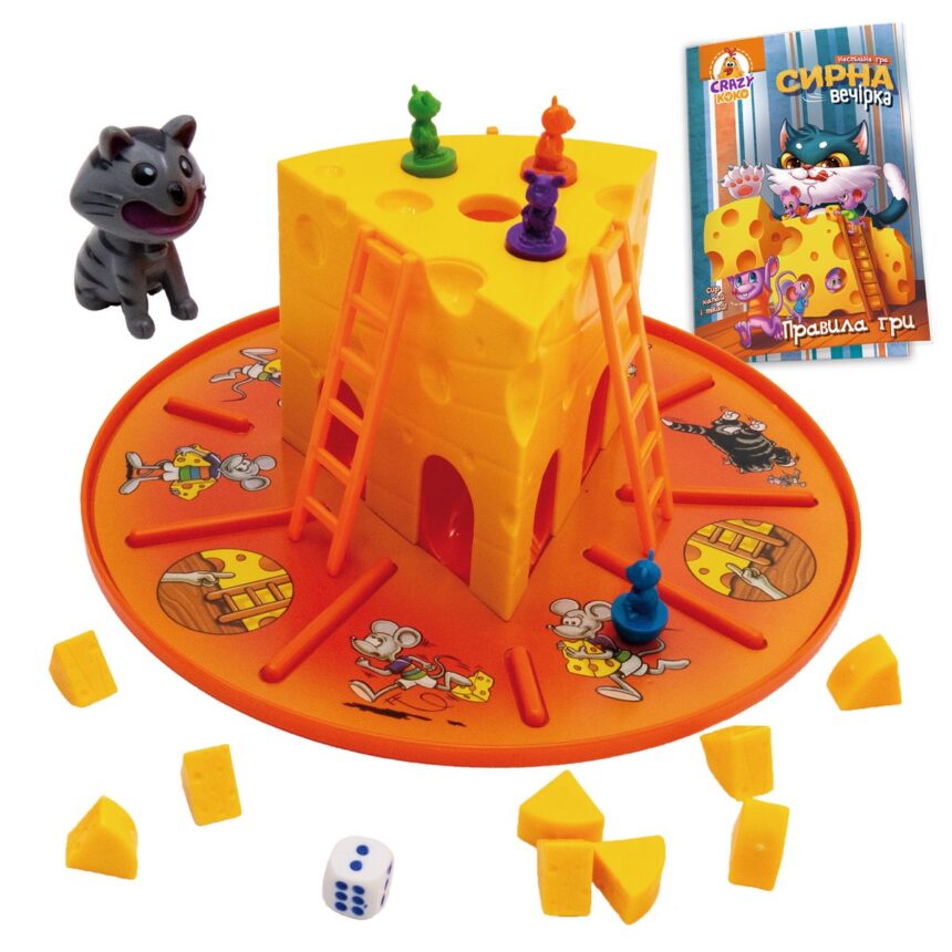 Игра настольная развлекательная "Сырная вечеринка", в кор.27*27*11см , ТМ Vladi Toys, Украина