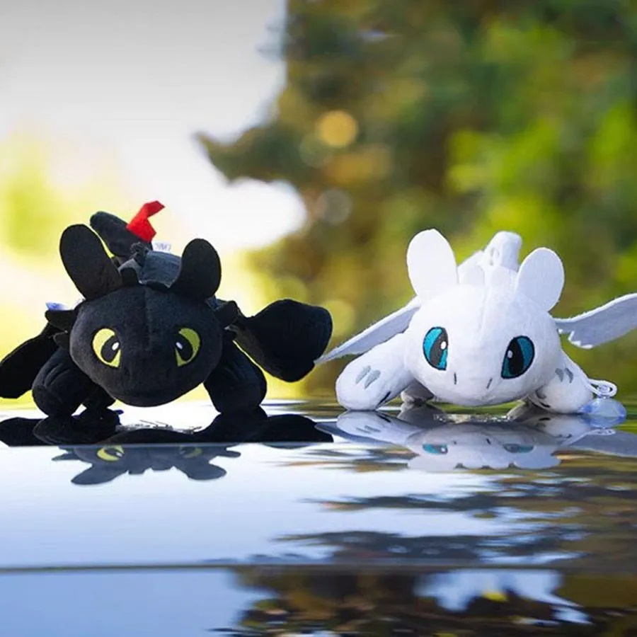 Чорний дракон з кріпленням-засувкою 35см