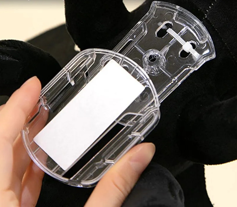 Чорний дракон з кріпленням-засувкою 35см