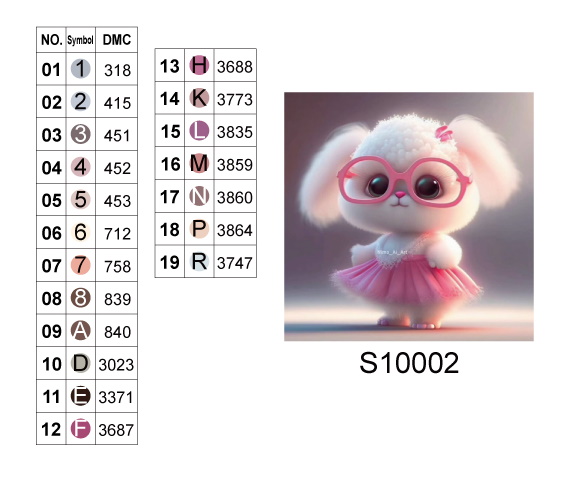 Алмазная мозаика "Модный кролик в очках", 20*20см, на рамке, в кор.21*21*2,5см, ТМ Dreamtoys