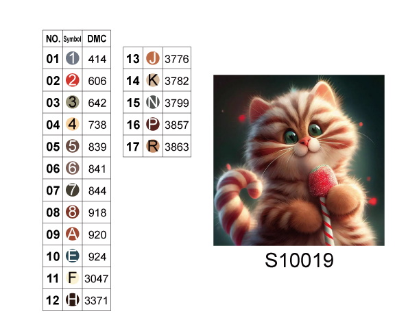 Алмазна мозаїка "Кіт з льодяником", 20*20см, на рамці, в кор.21*21*2,5см, ТМ Dreamtoys