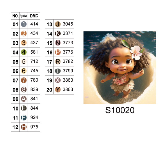 Алмазна мозаїка "Дівчинка на березі моря", 20*20см, на рамці, в кор.21*21*2,5см, ТМ Dreamtoys