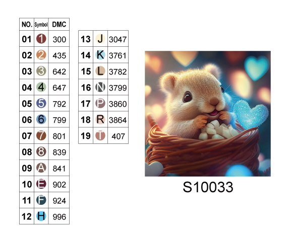 Алмазная мозаика "Счастливый хомячок с сердечком", 20*20см, на рамке, в кор.21*21*2,5см, ТМ Dreamtoys