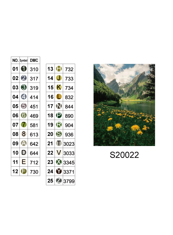 Алмазна мозаїка "Гірський спокій", 30*40см, на рамці, в кор.31*41*2,5см, ТМ Dreamtoys