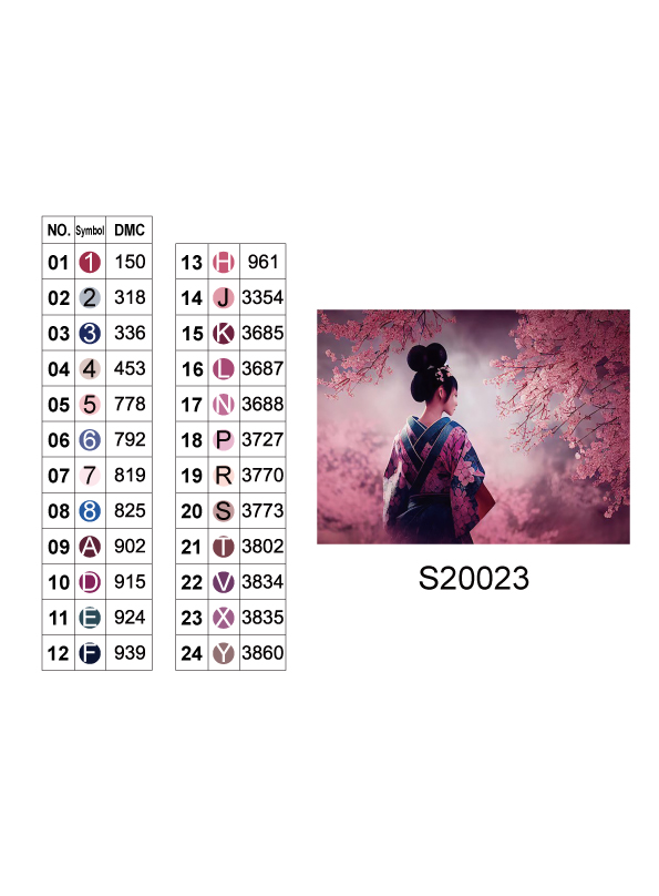 Алмазная мозаика "Вишневая невеста", 30*40см, на рамке, в кор.31*41*2,5см, ТМ Dreamtoys