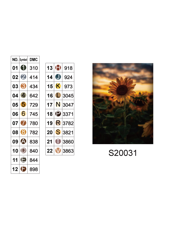 Алмазная мозаика "Закатный подсолнух", 30*40см, на рамке, в кор.31*41*2,5см, ТМ Dreamtoys