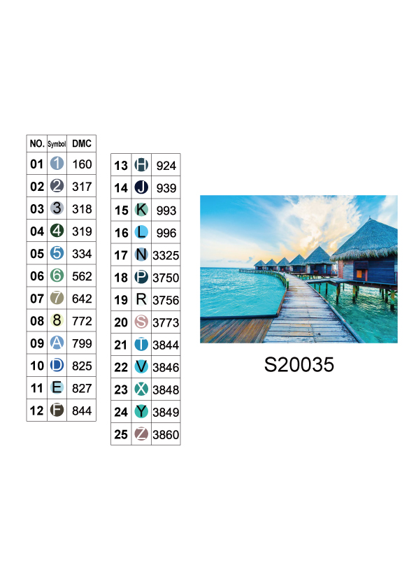 Алмазна мозаїка "Тропічний рай", 30*40см, на рамці, в кор.31*41*2,5см, ТМ Dreamtoys