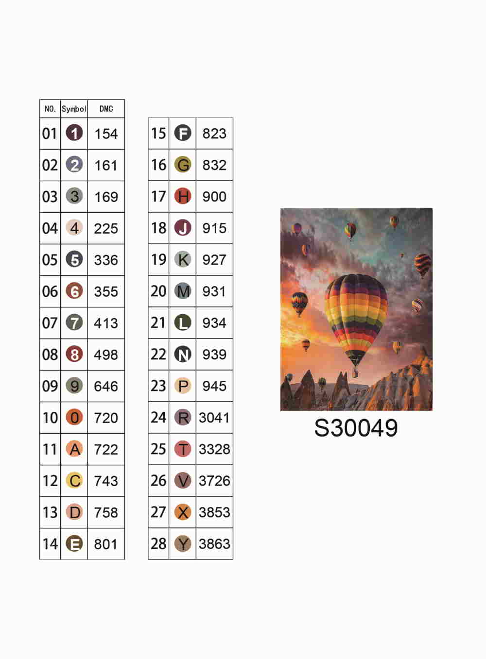 Алмазна мозаїка "Повітряні кулі на заході", без підрамника, 30*40см, в кор. 39*8*3см, ТМ Dreamtoys
