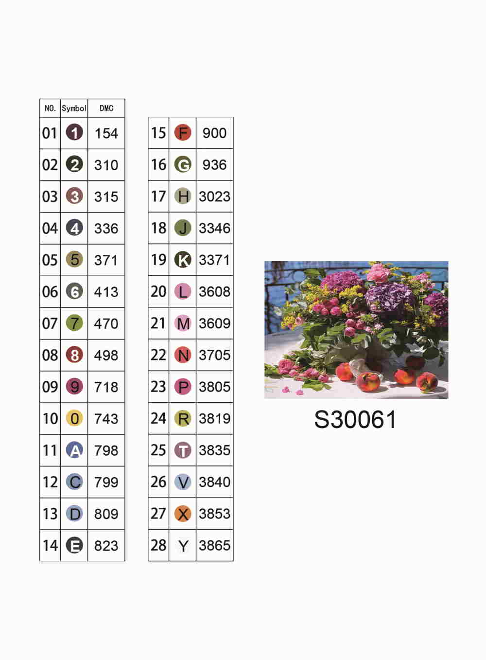 Алмазная мозаика "Букет роз и персики", без подрамника, 30*40см, в кор. 39*8*3см, ТМ Dreamtoys