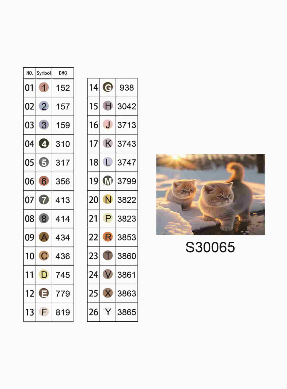 Алмазная мозаика "Котята в снегу", без подрамника, 30*40см, в кор. 39*8*3см, ТМ Dreamtoys