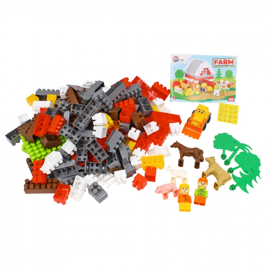 Конструктор Ферма 160 деталей, в кор. 37*21*13см, ТМ Технок, Украина