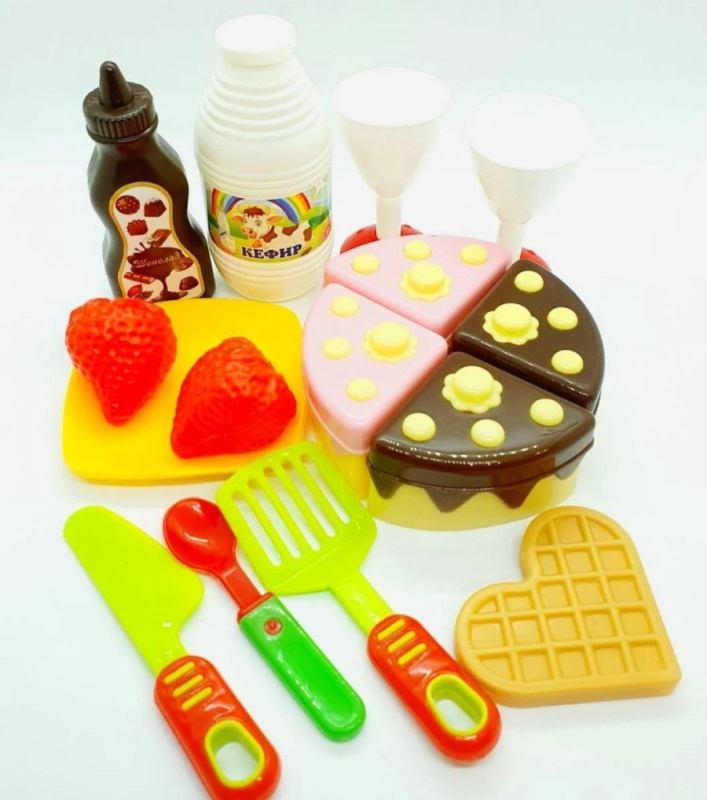 Набор продуктов в прозрачном пакете 30*17см Торт, ТМ KINDER WAY, Украина (20шт/уп)