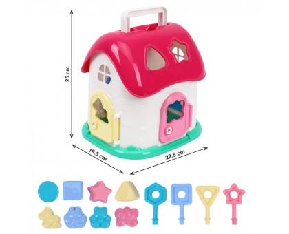 Будиночок-сортер, сітка 22,5*22,5*19,5см, ТМ Технок, Україна