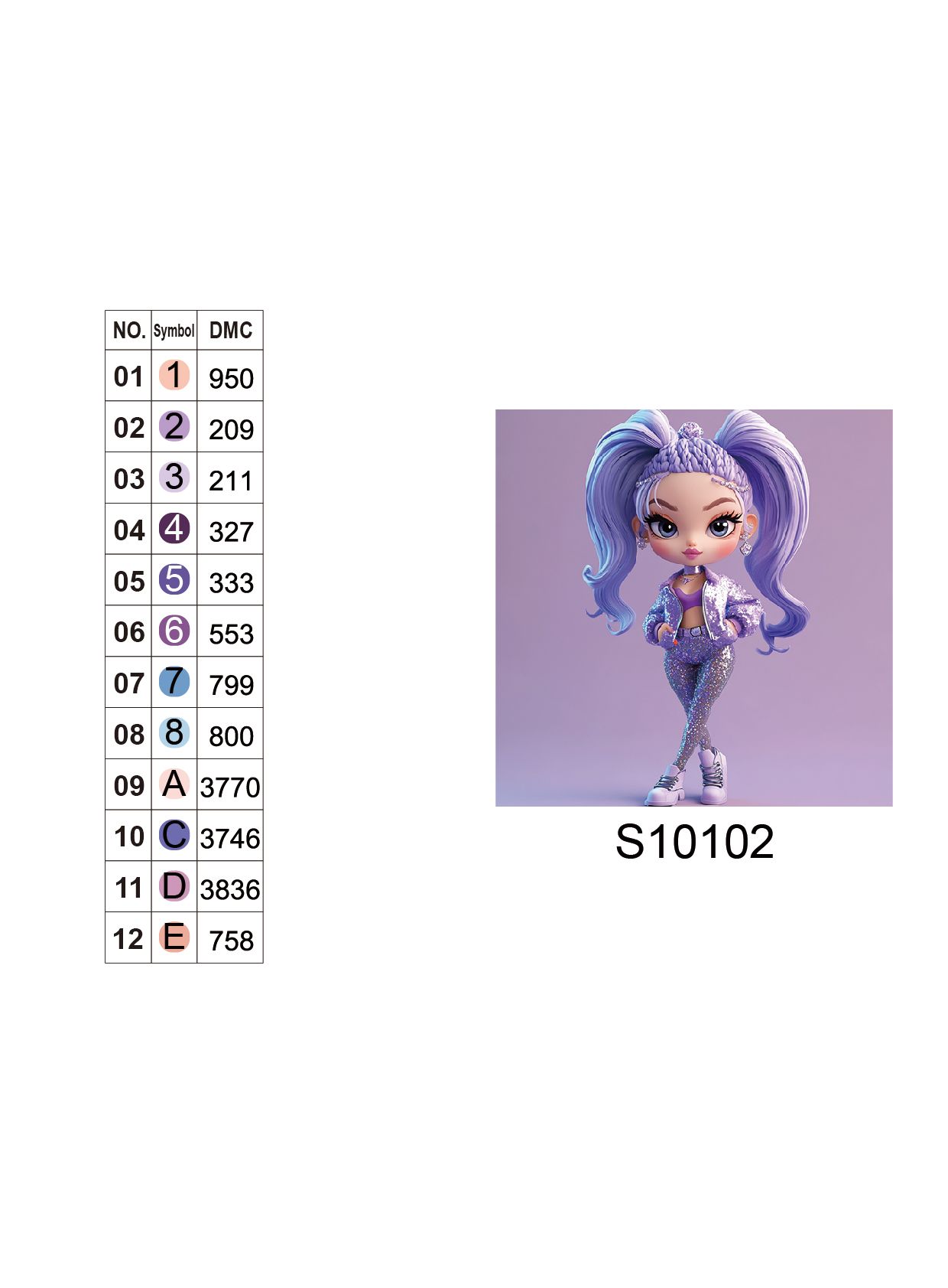 Алмазна мозаїка "Блискучий стиль", 20*20см, на рамці, в кор. 21*21*2,5см, ТМ Dreamtoys