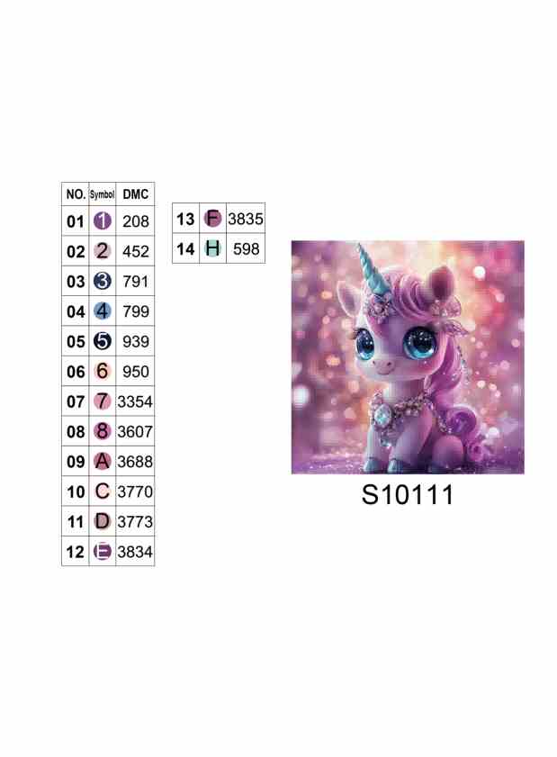 Алмазная мозаика "Волшебное сияние единорога", 20*20см, на рамке, в кор. 21*21*2,5см, ТМ Dreamtoys