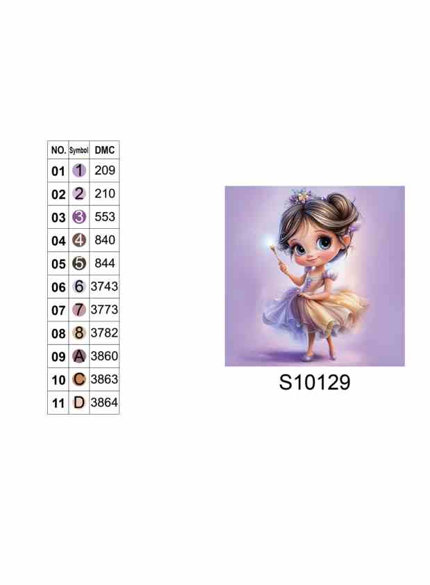 Алмазная мозаика "Очаровательная фея", 20*20см, на рамке, в кор. 21*21*2,5см, ТМ Dreamtoys