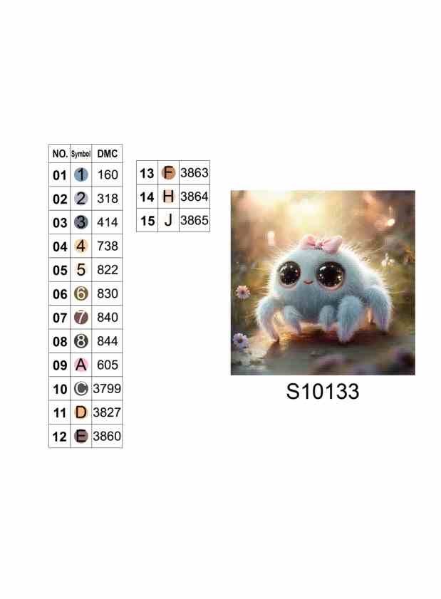 Алмазна мозаїка «Милий павучок», 20*20см, на рамці, в кор. 21*21*2,5см, ТМ Dreamtoys