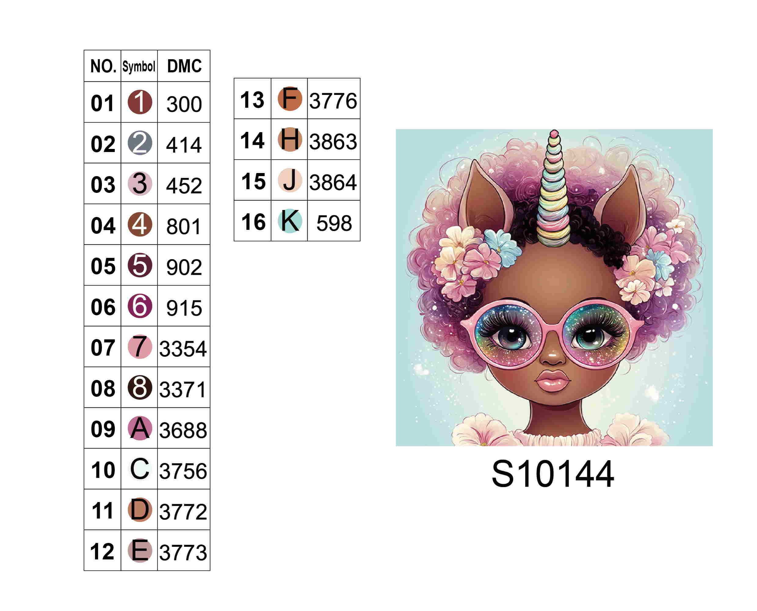 Алмазна мозаїка "Магічний єдиноріг", 20*20см, на рамці, в кор. 21*21*2,5см, ТМ Dreamtoys