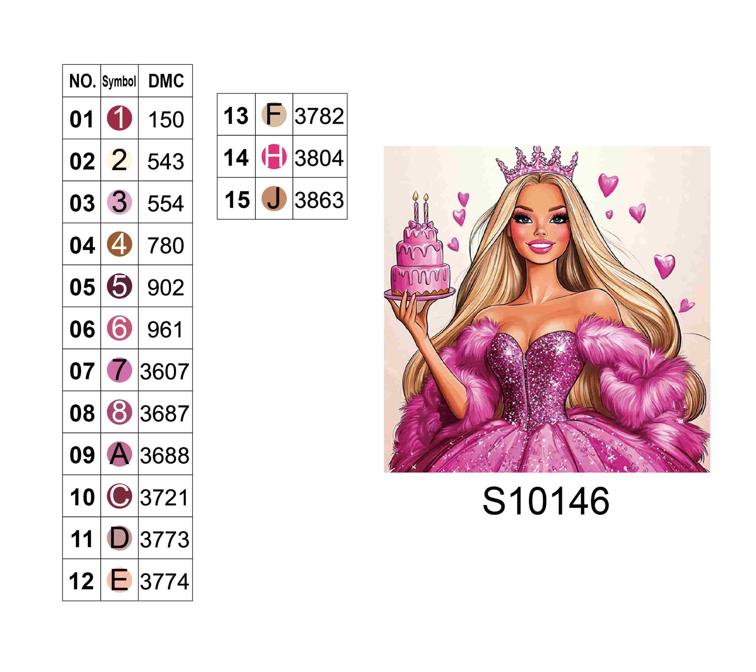 Алмазная мозаика "Розовое торжество", 20*20см, на рамке, в кор. 21*21*2,5см, ТМ Dreamtoys