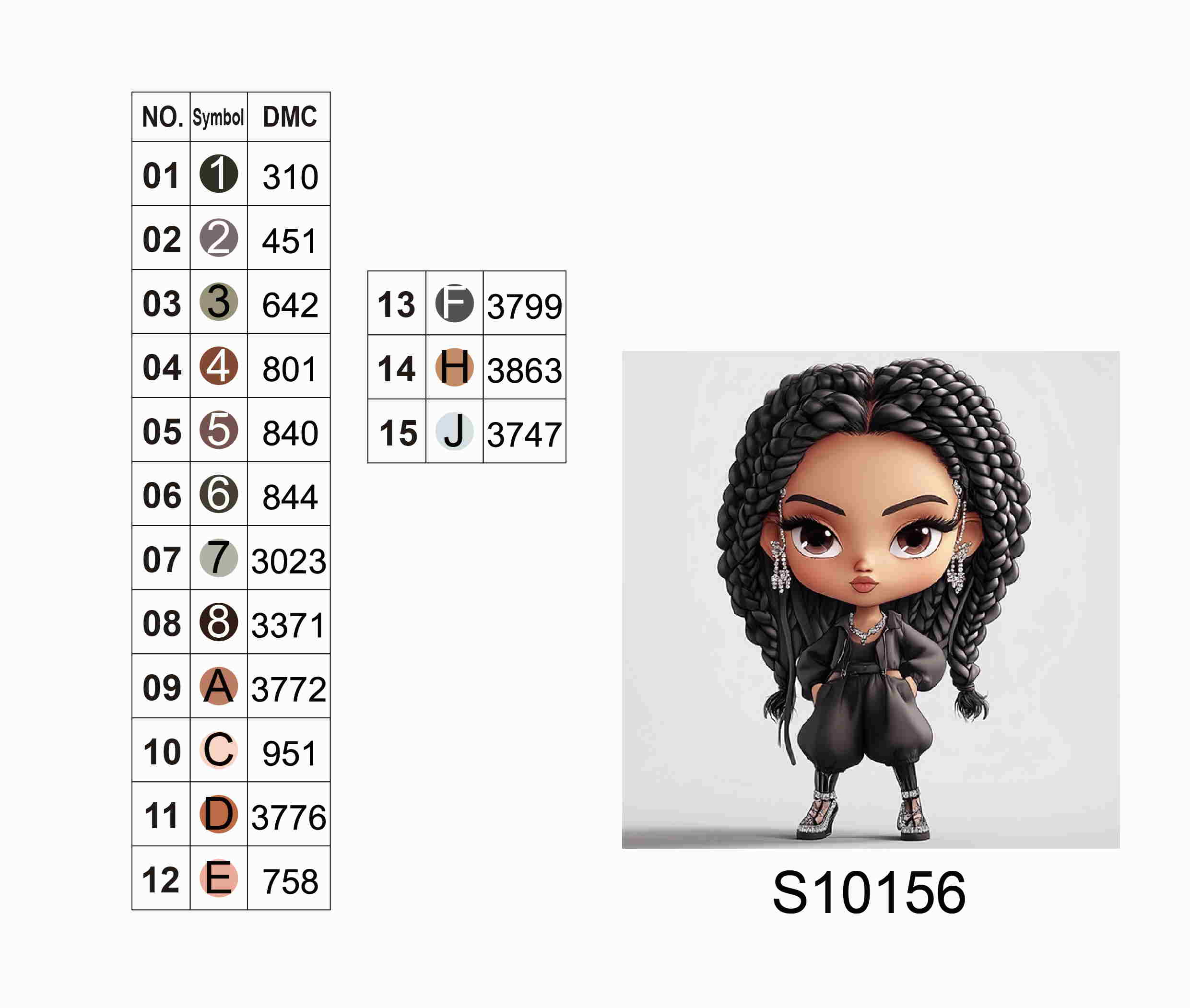 Алмазна мозаїка "Модниця у чорному", 20*20см, на рамці, в кор. 21*21*2,5см, ТМ Dreamtoys