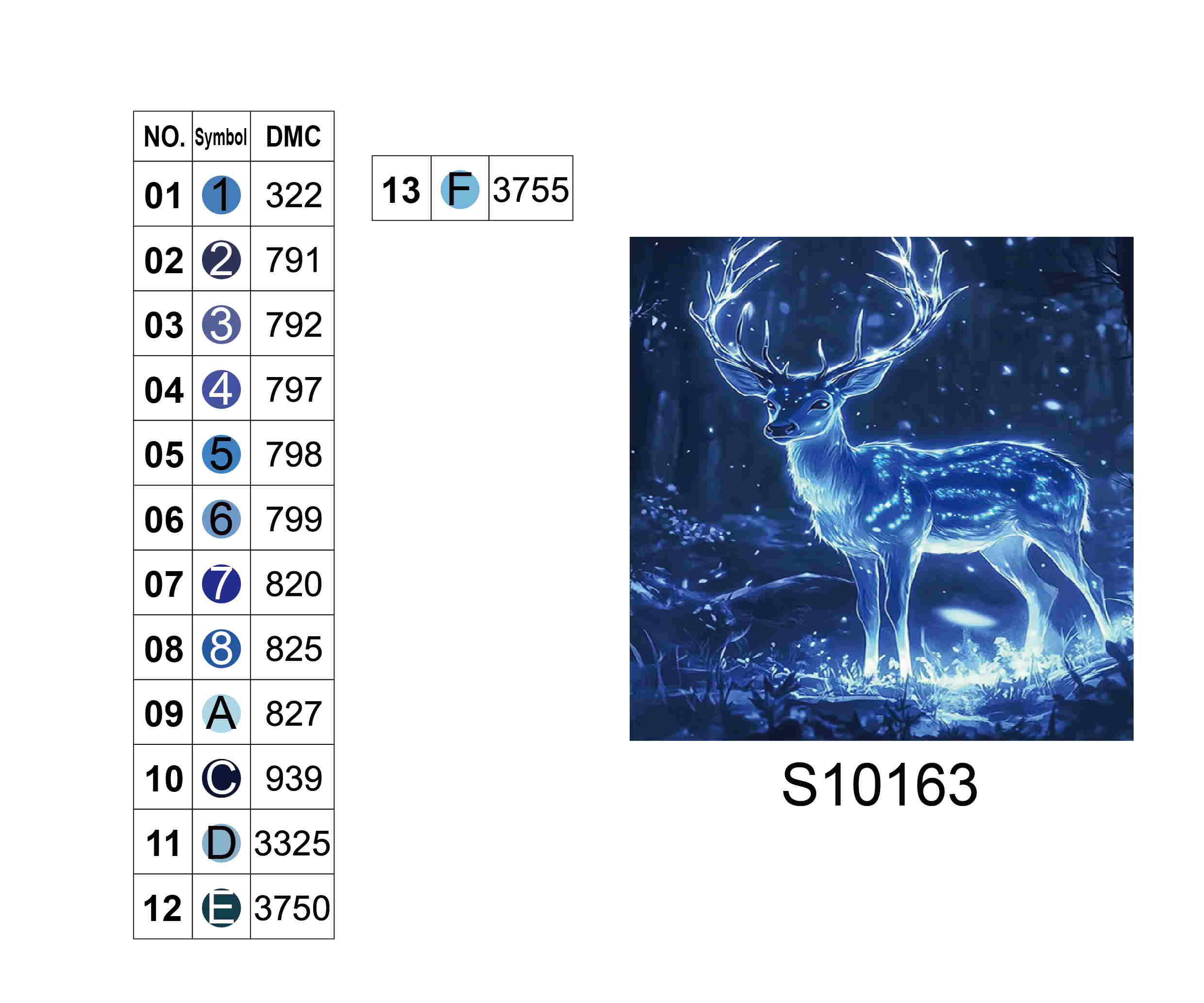 Алмазная мозаика «Магический олень», 20*20см, на рамке, в кор. 21*21*2,5см, ТМ Dreamtoys
