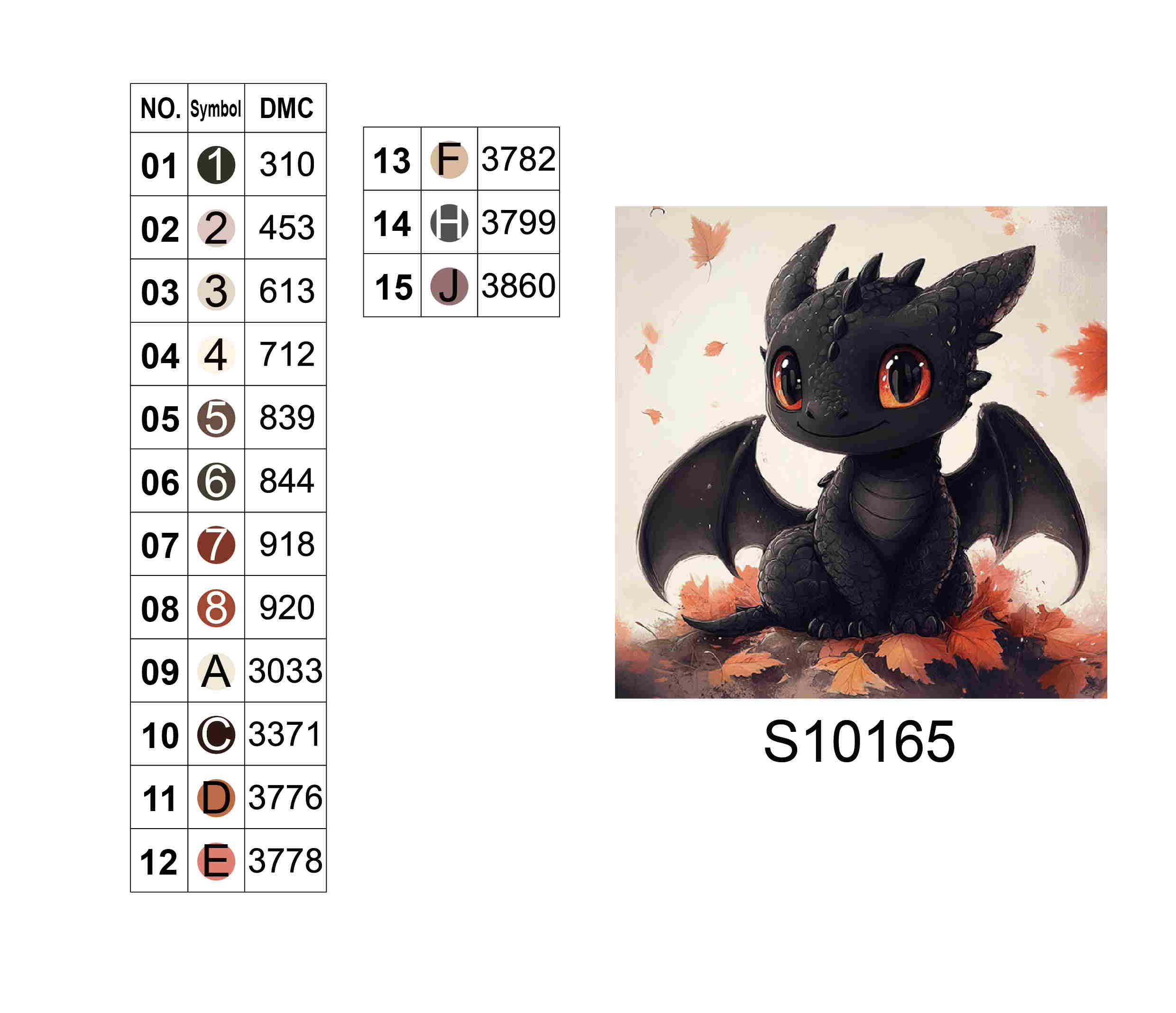 Алмазная мозаика "Осенний дракончик", 20*20см, на рамке, в кор. 21*21*2,5см, ТМ Dreamtoys