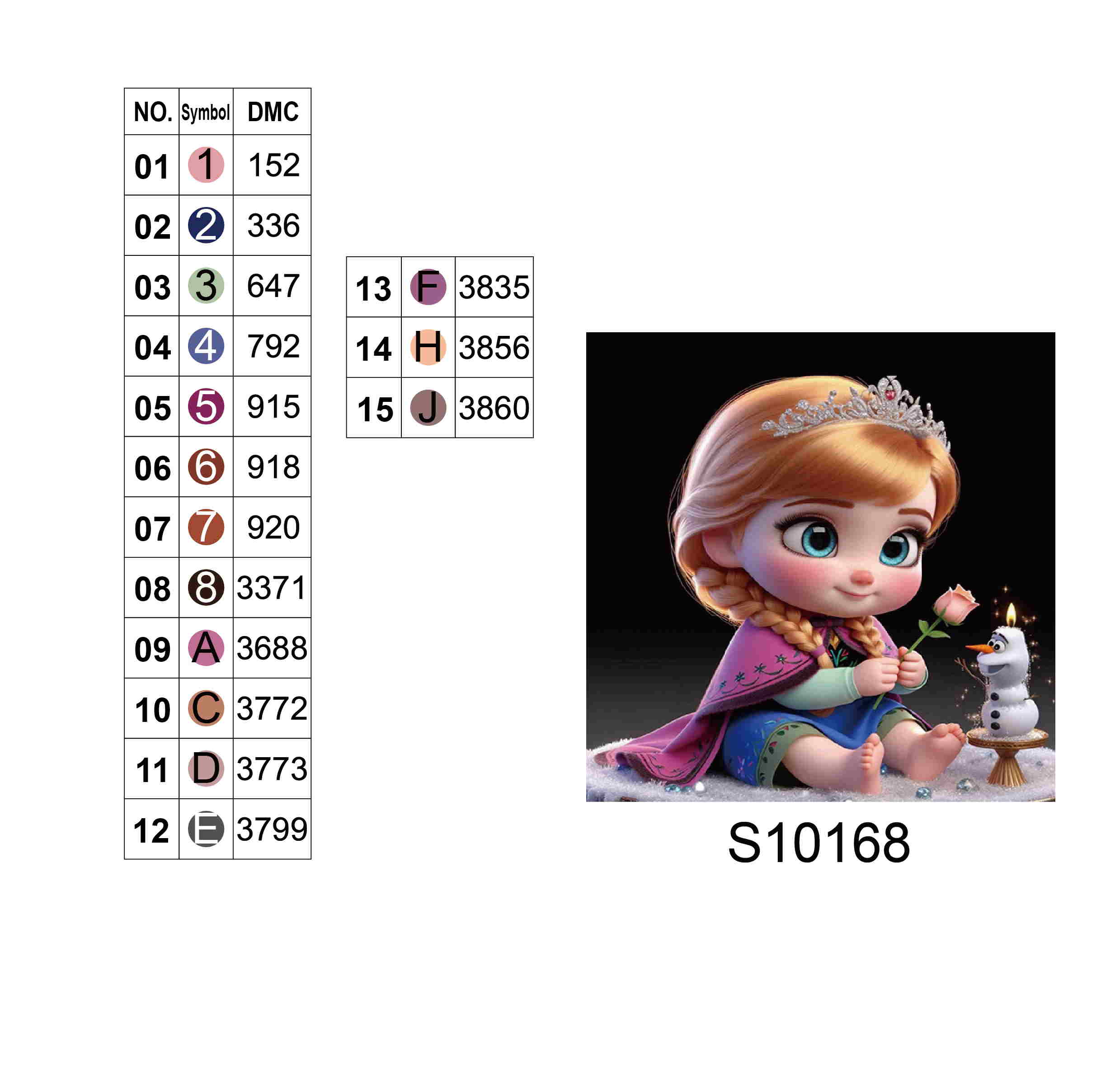 Алмазна мозаїка «Принцеса з трояндою», 20*20см, на рамці, в кор. 21*21*2,5см, ТМ Dreamtoys