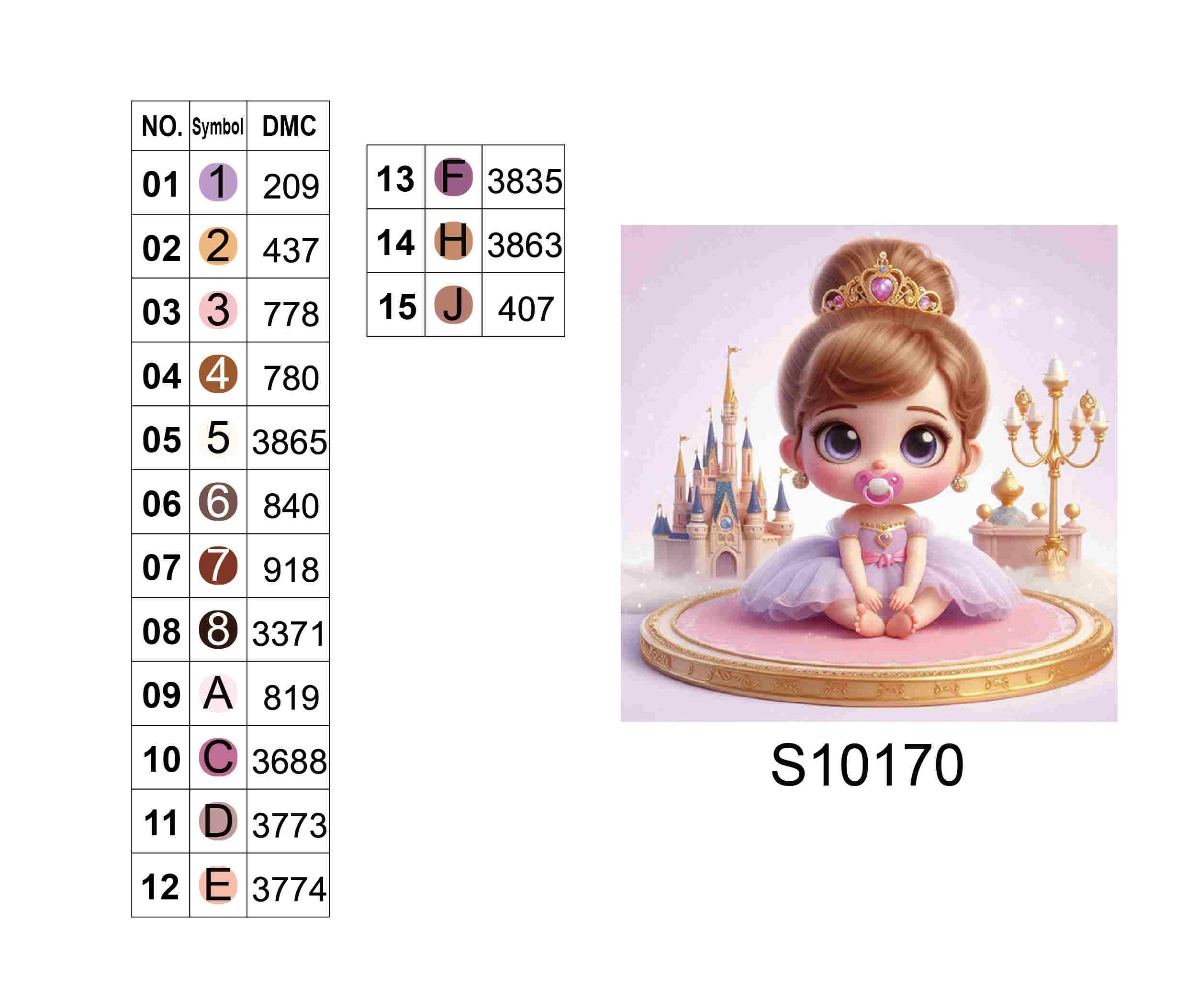 Алмазна мозаїка "Принцеса Baby", 20*20см, на рамці, в кор. 21*21*2,5см, ТМ Dreamtoys