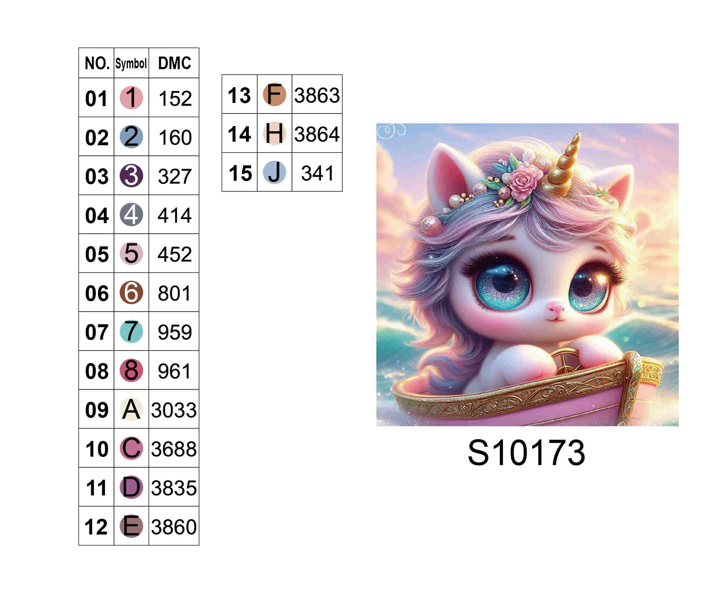 Алмазная мозаика "Магическое путешествие единорога", 20*20см, на рамке, в кор. 21*21*2,5см, ТМ Dreamtoys