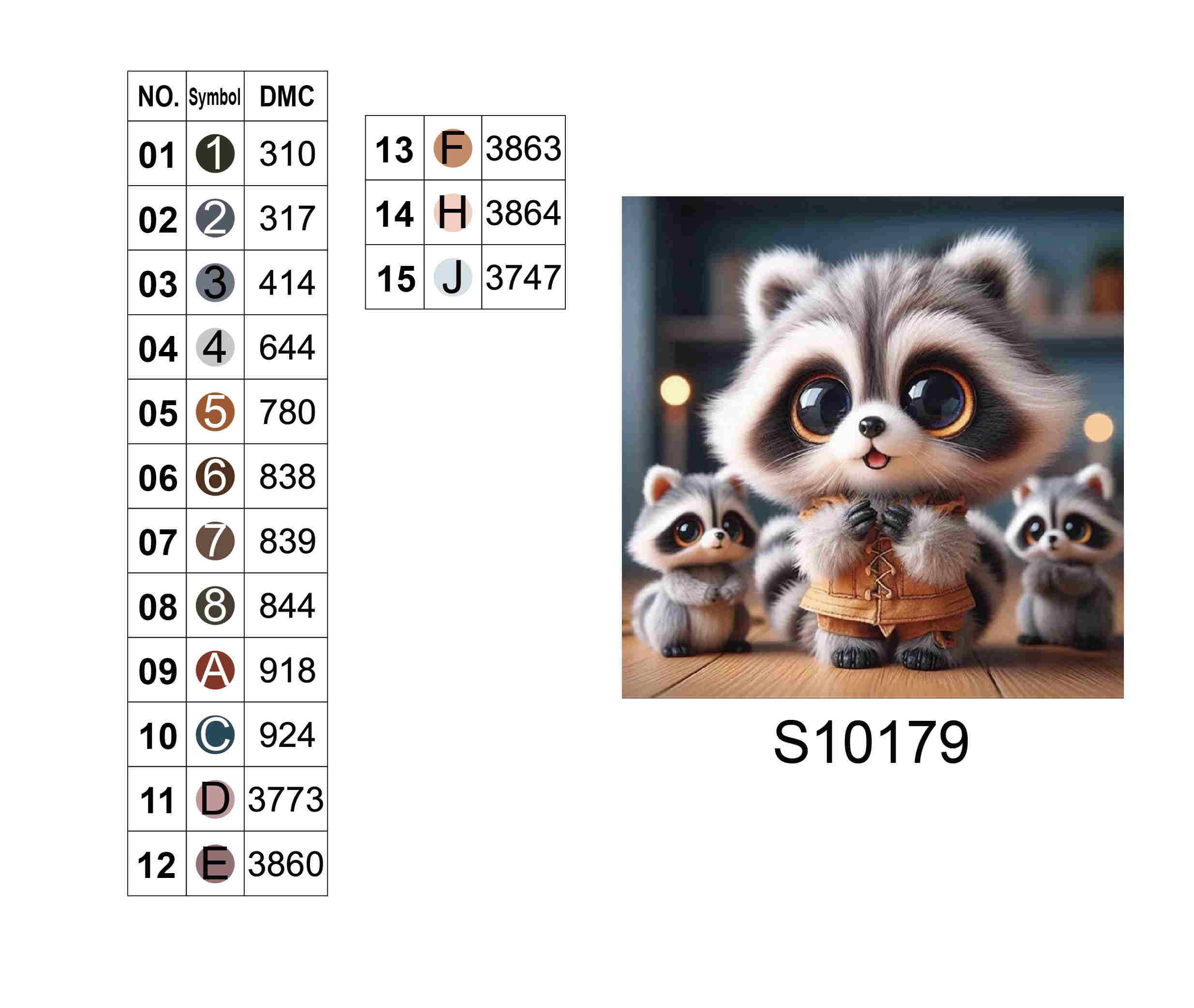 Алмазная мозаика "Милое трио енотов", 20*20см, на рамке, в кор. 21*21*2,5см, ТМ Dreamtoys